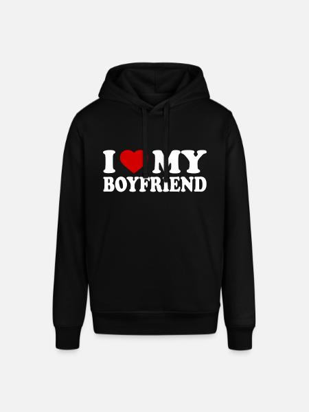 I love my boyfriend - Stanley/Stella SOUNDER unisex hoodie - sort
