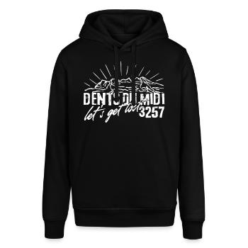 Dents du Midi Switzerland Swiss Alps Mountain - Stanley/Stella SOUNDER Unisex Hoodie - black - Front - Alina (178cm) & Michal (187cm)