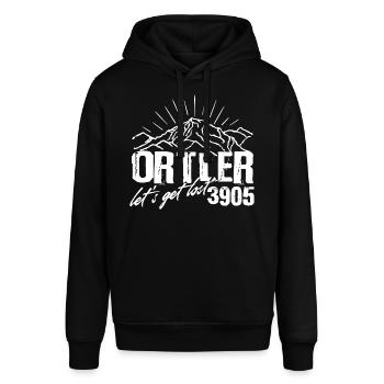 Ortler Sulden Skifahren Wandern Südtirol Italien - Stanley/Stella Unisex Hoodie SOUNDER - Schwarz - Vorne - Alina (178cm) & Michal (187cm)