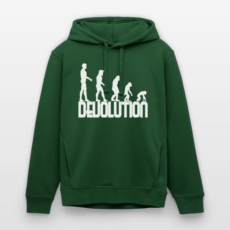 Devolution Evolution simple design Stanley/Stella SOUNDER Unisex Hoodie