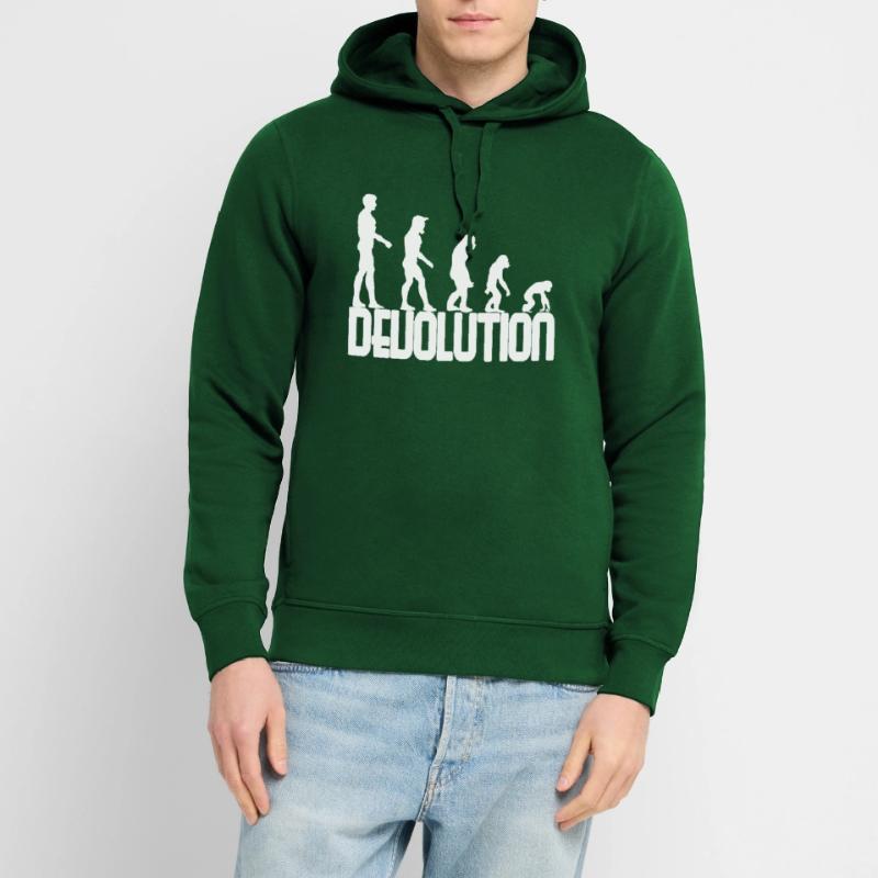 Devolution Evolution simple design Stanley/Stella SOUNDER Unisex Hoodie