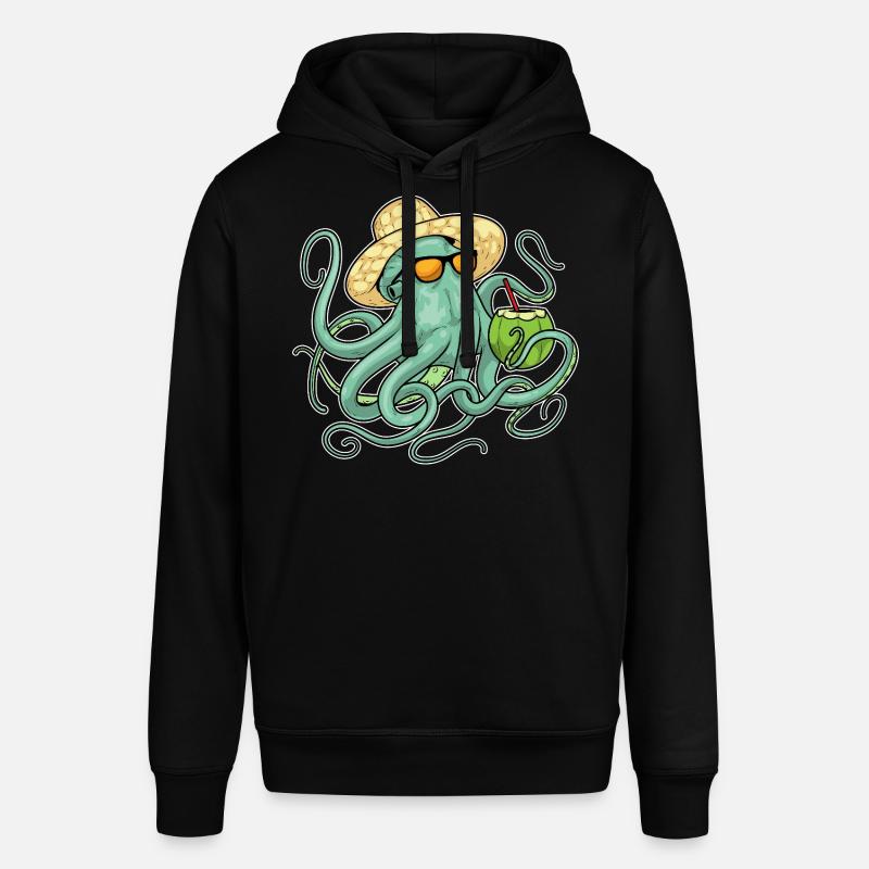 Octopus Beach Coconut Été - Sweat à capuche SOUNDER Stanley/Stella Unisexe - noir