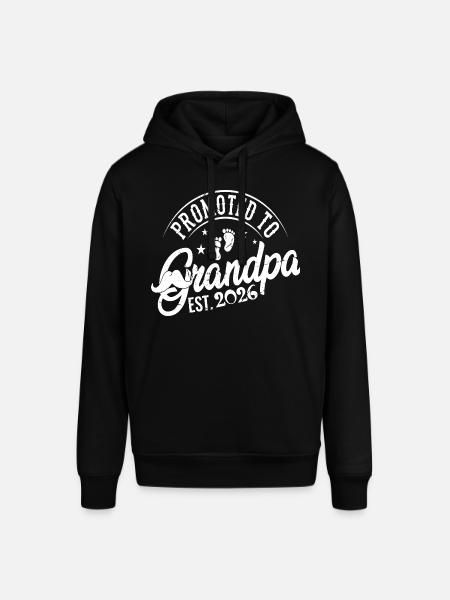 Forfremmet til bedstefar 2026 Kommende bedstefar - Stanley/Stella SOUNDER unisex hoodie - sort