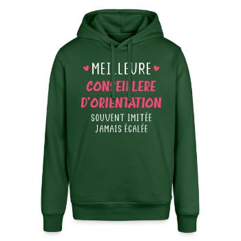 Meilleure conseillère d'orientation - Sweat à capuche SOUNDER Stanley/Stella Unisexe - vert bouteille - Devant - Alina (178cm) & Michal (187cm)