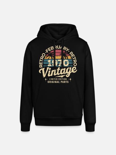 February 1970 | Awesome since February 1970 - Stanley/Stella SOUNDER Unisex Hoodie - black