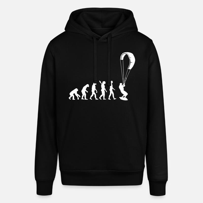 Kitesurf - Evolution de l’Homme, Darwin - Sweat à capuche SOUNDER Stanley/Stella Unisexe - noir