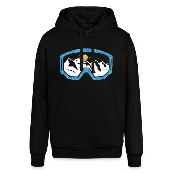 Skibrille Ski Skifahren Skiurlaub Geschenk Berge - Stanley/Stella Unisex Hoodie SOUNDER - Schwarz - Vorne - Alina (178cm) & Michal (187cm)