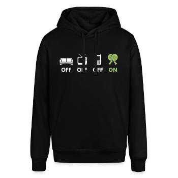 Padel Padel Player Padeltennis Padel Tennis - Stanley/Stella SOUNDER Unisex Hoodie - black - Front - Alina (178cm) & Michal (187cm)