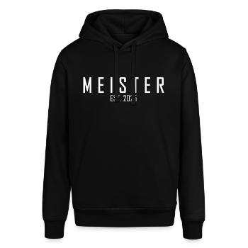 Meister EST. 2025 - Stanley/Stella Unisex Hoodie SOUNDER - Schwarz - Vorne - Alina (178cm) & Michal (187cm)