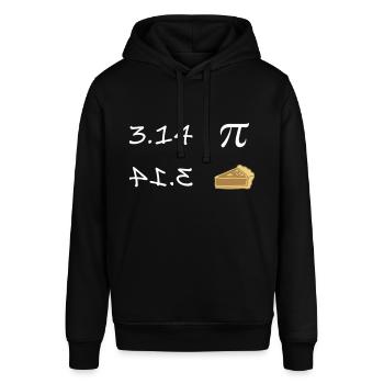 Pi - Pie - Stanley/Stella SOUNDER Unisex Hoodie - black - Front - Alina (178cm) & Michal (187cm)