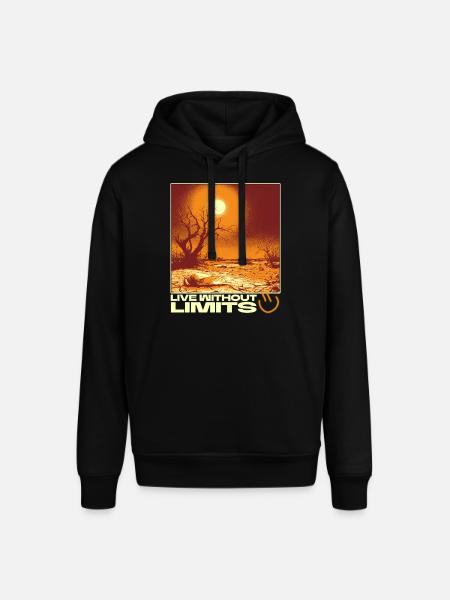 Live Without Limits – Surreal Desert Scene - Stanley/Stella SOUNDER Unisex Hoodie - black
