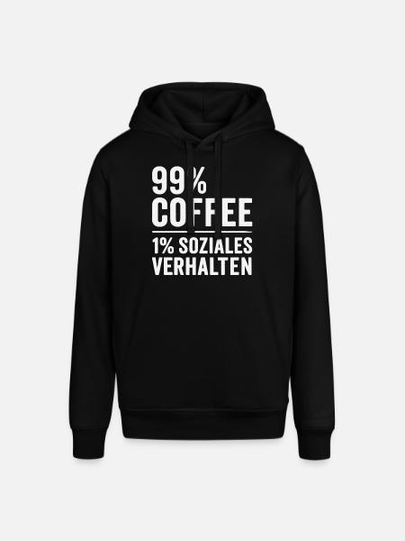 99% Coffee - Stanley/Stella SOUNDER Unisex Hoodie - black