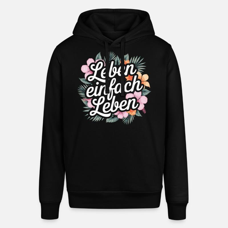 Vivre simplement - expressions positives - Sweat à capuche SOUNDER Stanley/Stella Unisexe - noir