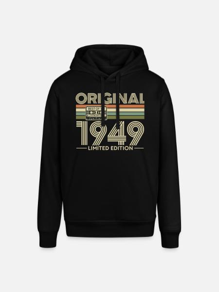 Original 1949 Limited Edition Retro - Stanley/Stella SOUNDER Unisex Hoodie - black