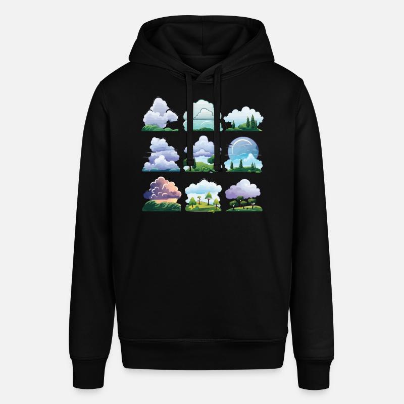 Ensemble de dessins animés Cloudscapes - Sweat à capuche SOUNDER Stanley/Stella Unisexe - noir