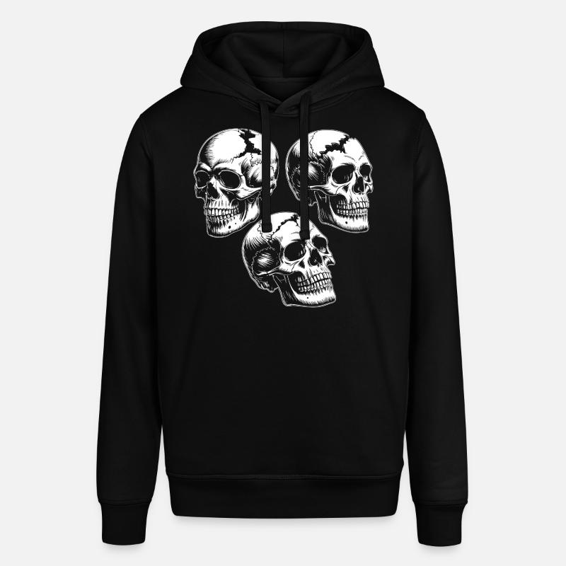 Silhouettes des Trois Crânes - Sweat à capuche SOUNDER Stanley/Stella Unisexe - noir