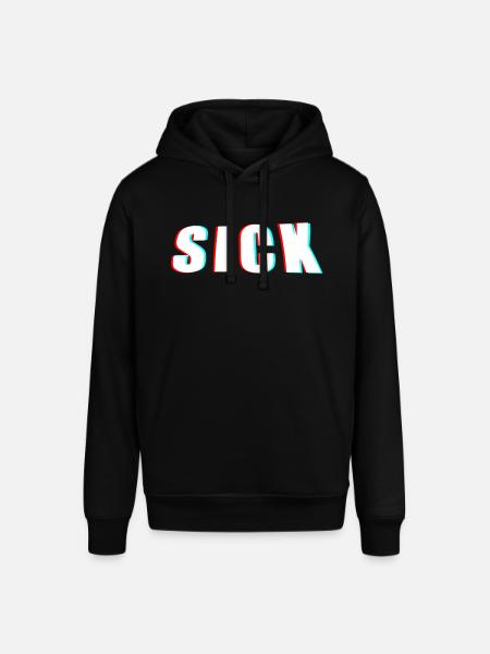 SICK SHIRTS - Stanley/Stella SOUNDER Unisex Hoodie - black