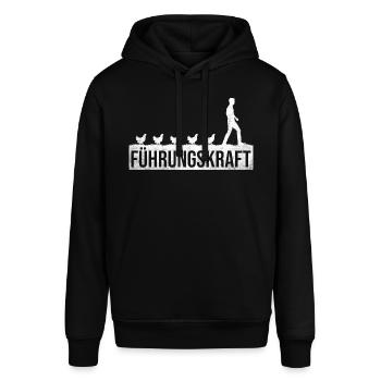Landwirt Bauern Hühner Führungskraft Geschenk - Stanley/Stella Unisex Hoodie SOUNDER - Schwarz - Vorne - Alina (178cm) & Michal (187cm)