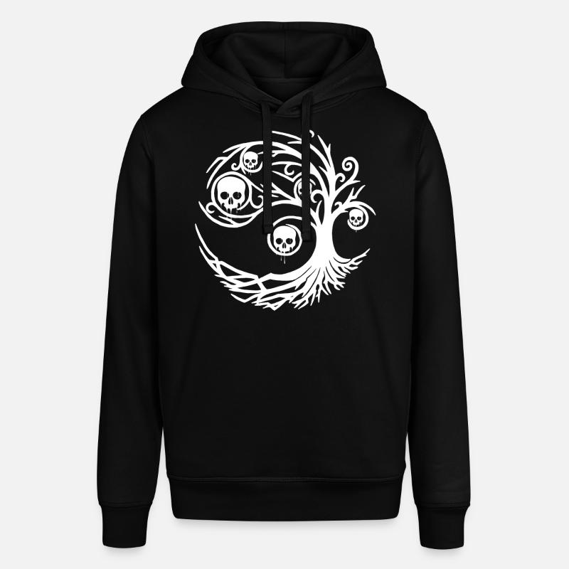 Arbre blanc aux crânes - Sweat à capuche SOUNDER Stanley/Stella Unisexe - noir