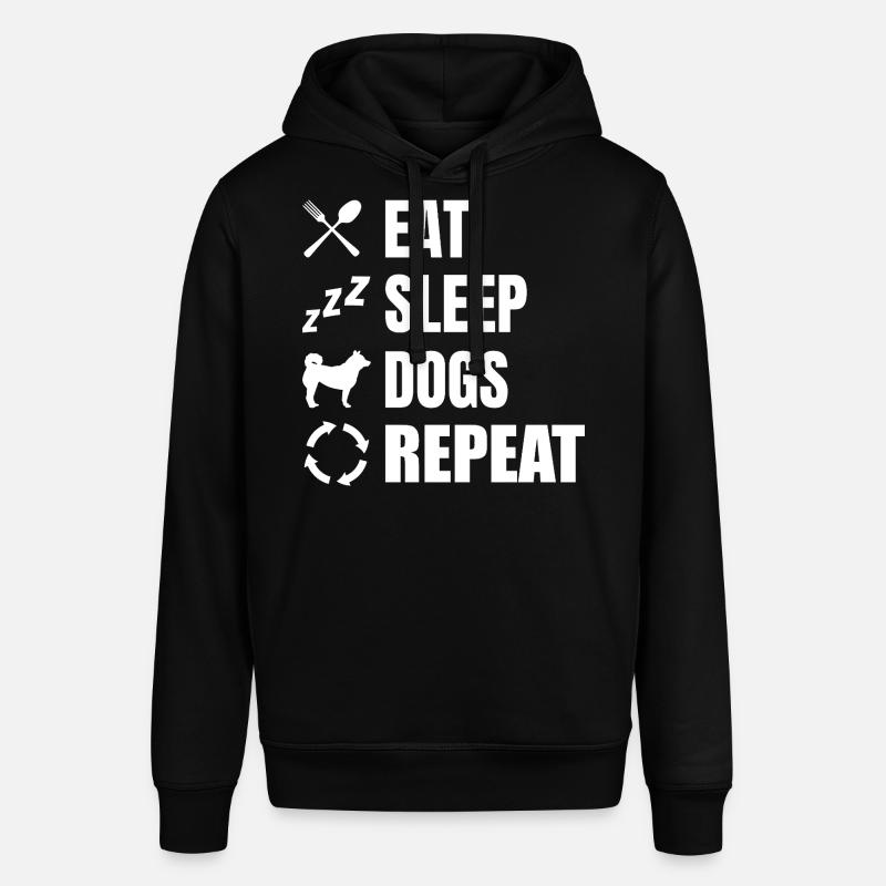 Manger dormir chiens répéter - Sweat à capuche SOUNDER Stanley/Stella Unisexe - noir