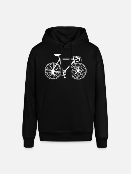 Rennrad weiß - Stanley/Stella Unisex Hoodie SOUNDER - Schwarz