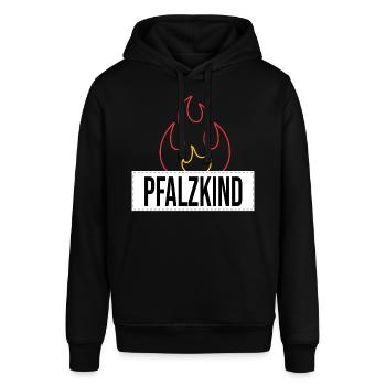 Pfalzkinder Pfalz Pfälzer Rheinland-Pfalz Weinfest - Stanley/Stella Unisex Hoodie SOUNDER - Schwarz - Vorne - Alina (178cm) & Michal (187cm)