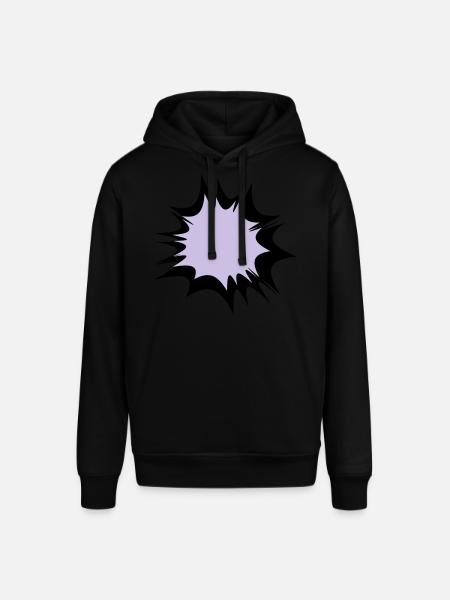Comic speech bubble explosion - Stanley/Stella SOUNDER Unisex Hoodie - black