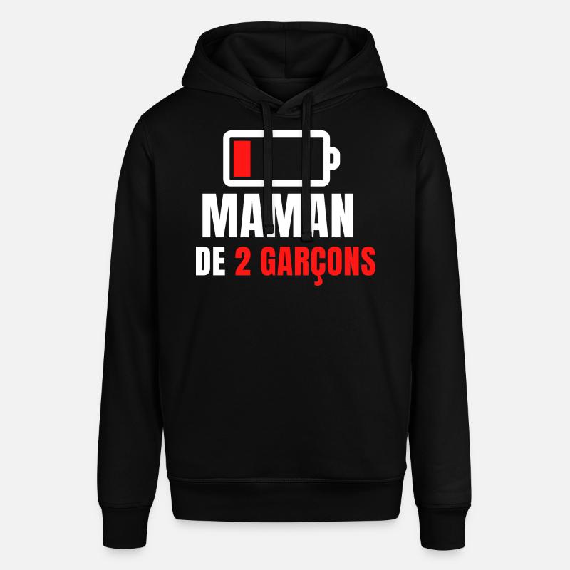 maman de 2 garçons - Sweat à capuche SOUNDER Stanley/Stella Unisexe - noir