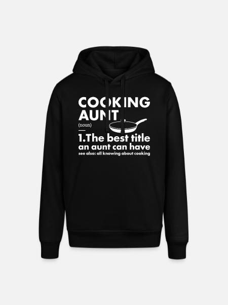 Cook Aunt Definition Cooking - Stanley/Stella SOUNDER Unisex Hoodie - black