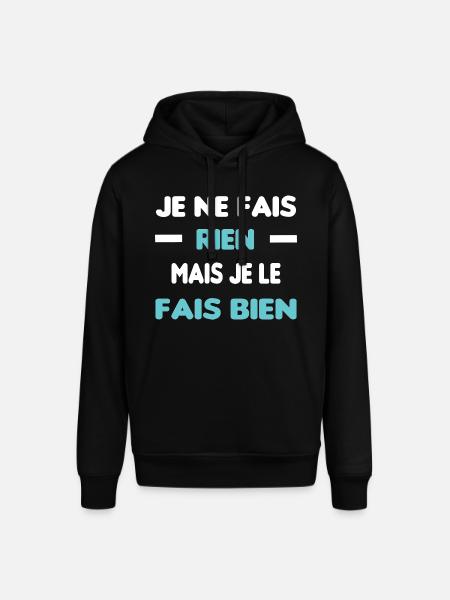 Je ne fais rien - Sweat à capuche SOUNDER Stanley/Stella Unisexe - noir