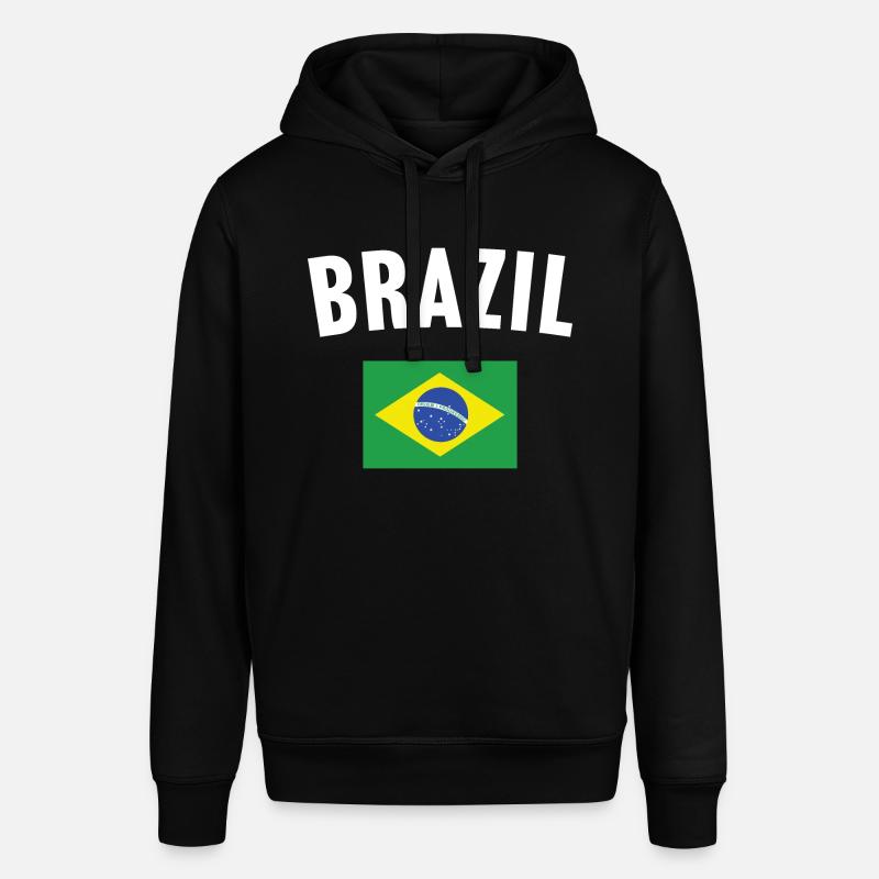 Drapeau du Brésil - Sweat à capuche SOUNDER Stanley/Stella Unisexe - noir
