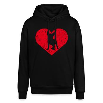 Bouledogue français - Sweat à capuche SOUNDER Stanley/Stella Unisexe - noir - Devant - Alina (178cm) & Michal (187cm)