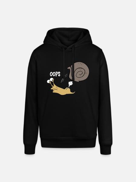 Schnecke oops - Stanley/Stella Unisex Hoodie SOUNDER - Schwarz