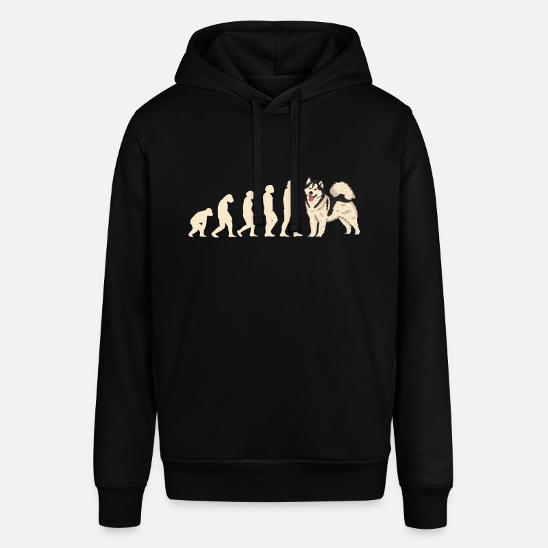 Evolution Alaskan Malamute - Stanley/Stella Unisex Hoodie SOUNDER - Schwarz