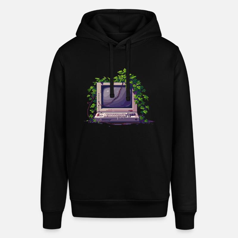 Old Pixel Computer - Stanley/Stella Unisex Hoodie SOUNDER - Schwarz