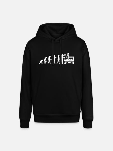 Zerspanungsmechaniker Dreher Fräser Evolution - Stanley/Stella Unisex Hoodie SOUNDER - Schwarz