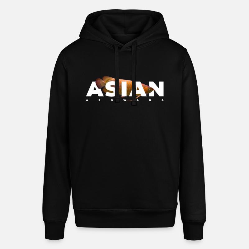 Asiatique Arowana Texte Moderne Poissonnier - Sweat à capuche SOUNDER Stanley/Stella Unisexe - noir