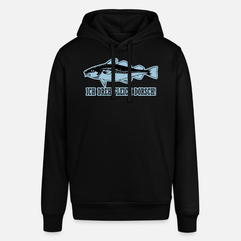 I turn equal to cod! - Stanley/Stella SOUNDER Unisex Hoodie - black