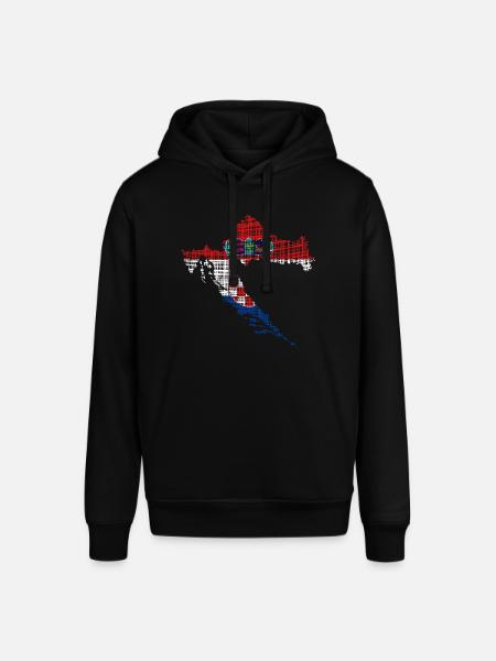 Croatia - Stanley/Stella Unisex Hoodie SOUNDER - Schwarz