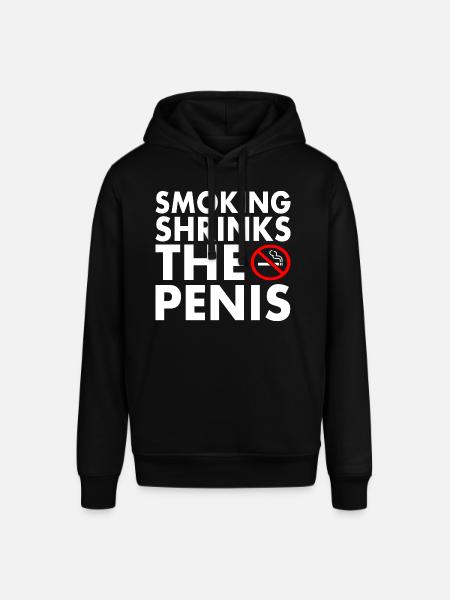 Smoking shrinks the penis - Stanley/Stella SOUNDER Unisex Hoodie - black