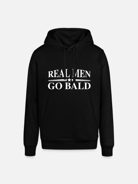 Echte Männer gehen kahl - Stanley/Stella Unisex Hoodie SOUNDER - Schwarz