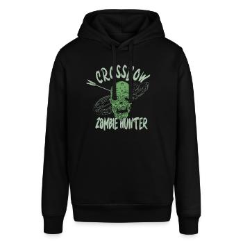 Armbrust Schießen Zombies Zombiejäger - Stanley/Stella Unisex Hoodie SOUNDER - Schwarz - Vorne - Alina (178cm) & Michal (187cm)