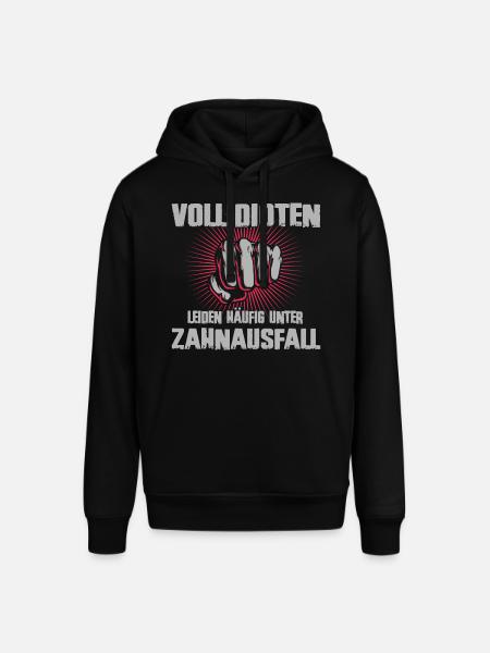 Vollidioten - Stanley/Stella Unisex Hoodie SOUNDER - Schwarz