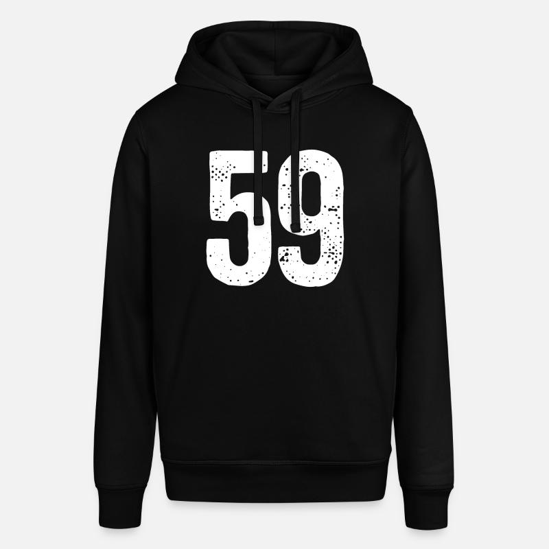 59 Numéros Blanc - Sweat à capuche SOUNDER Stanley/Stella Unisexe - noir
