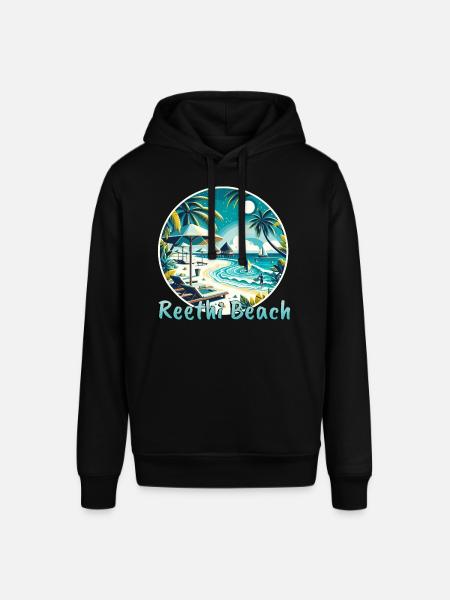 Reethi Beach Maldives Sunset - Stanley/Stella SOUNDER Unisex Hoodie - black