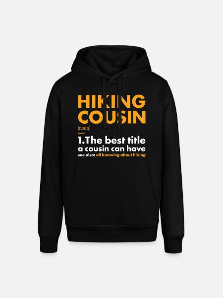 Hiker Cousin Definition Hiking - Stanley/Stella SOUNDER Unisex Hoodie - black