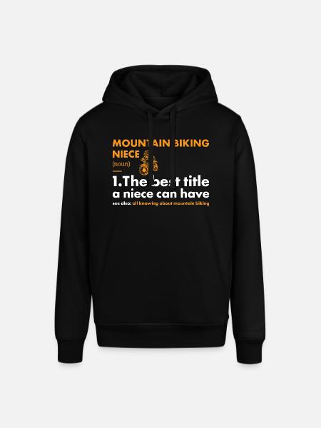 Biker Niece Definition Mountain Biking - Stanley/Stella SOUNDER Unisex Hoodie - black