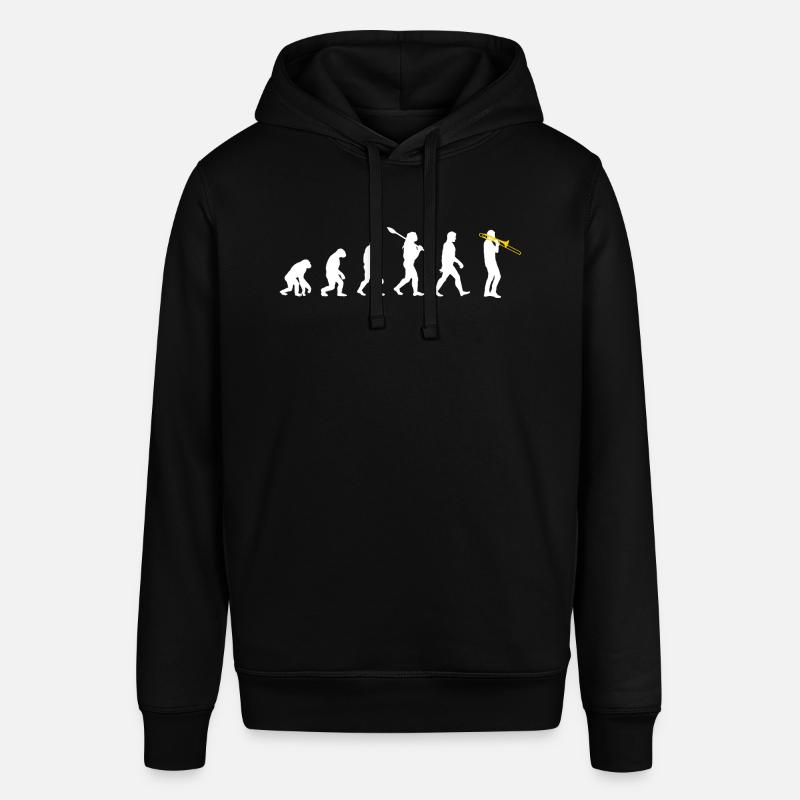 Trombone - Human Evolution / Darwin - Stanley/Stella SOUNDER Unisex Hoodie - black