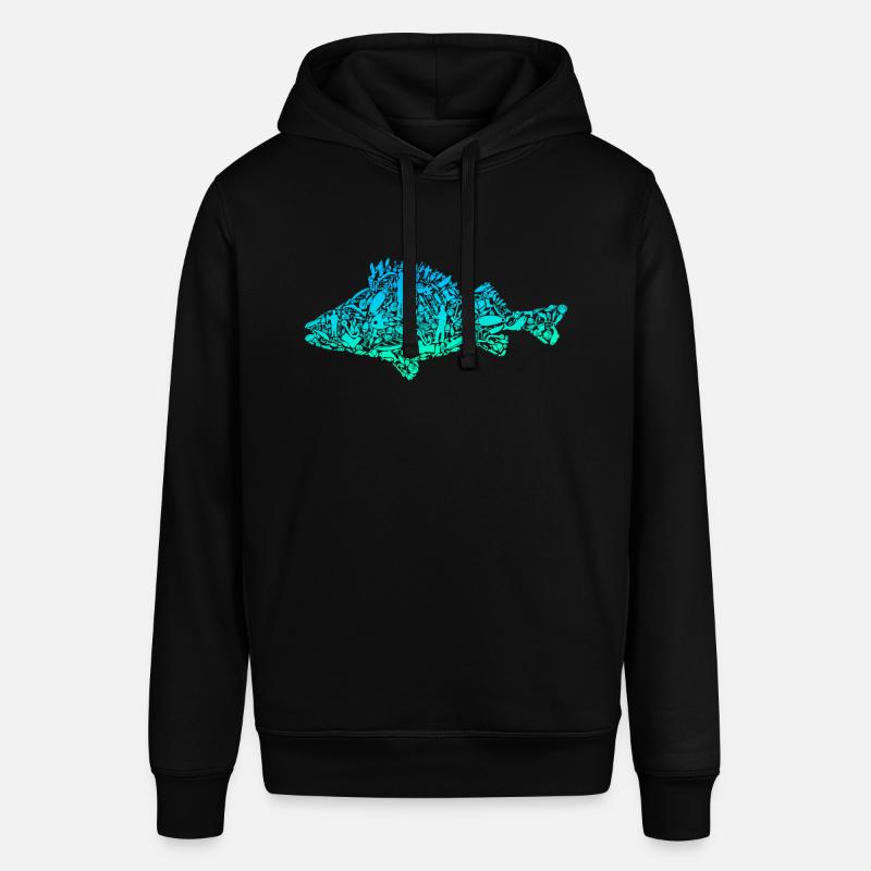 Pêche à la perche Poisson De couleur Pêche à la perche Pêcheur - Sweat à capuche SOUNDER Stanley/Stella Unisexe - noir
