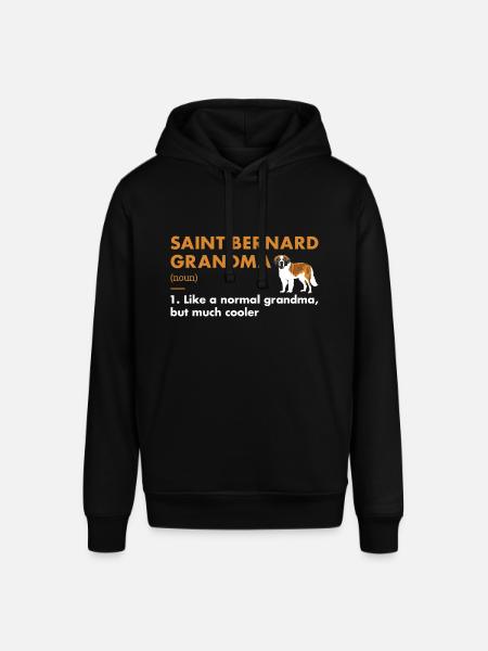 Saint Bernard Grandma Definition - Stanley/Stella SOUNDER Unisex Hoodie - black
